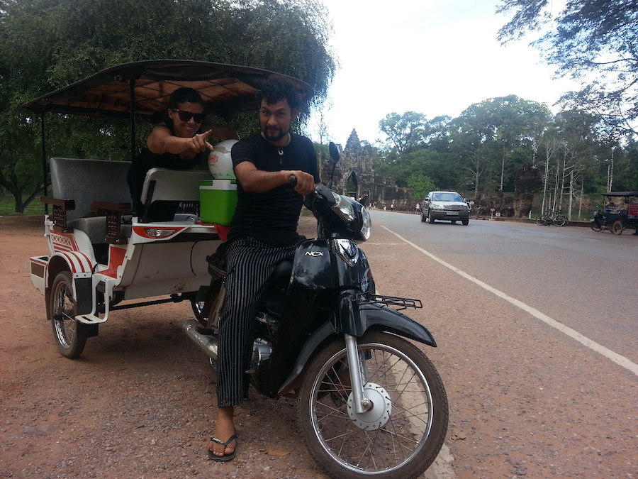 Manejando un tuk tuk